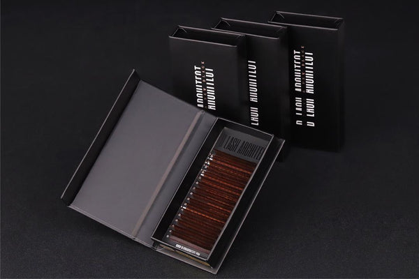 CHOCOLATE BROWN VOLUME LASH EXTENSIONS (SINGLE LENGTH TRAYS)