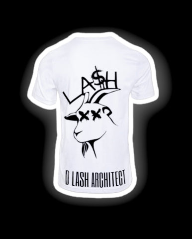 D LASH GOAT WHITE TEE